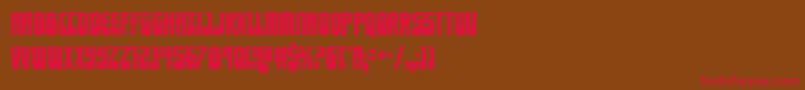 Eldebarancond Font – Red Fonts on Brown Background