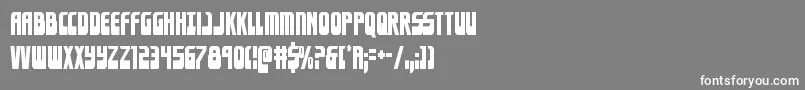 フォントEldebarancond – 灰色の背景に白い文字