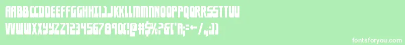Eldebarancond Font – White Fonts on Green Background
