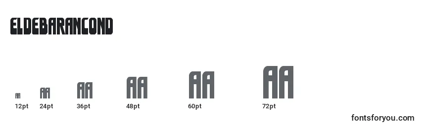 Eldebarancond Font Sizes