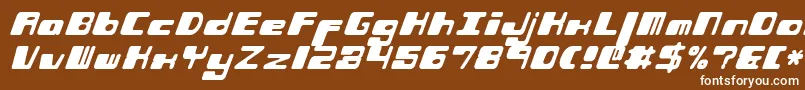 Шрифт Phorfeis – белые шрифты на коричневом фоне