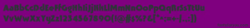 TavridacBold Font – Black Fonts on Purple Background