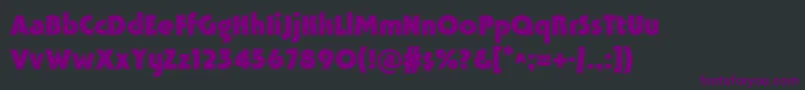 Шрифт TavridacBold – фиолетовые шрифты на чёрном фоне