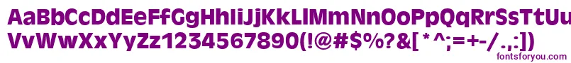Czcionka AntigoneBold – fioletowe czcionki
