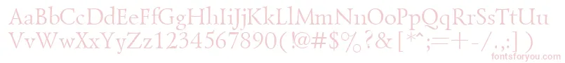 GoudyoldRegular Font – Pink Fonts on White Background