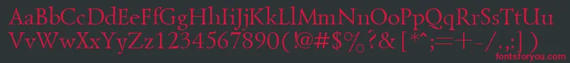 GoudyoldRegular Font – Red Fonts on Black Background