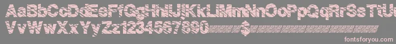 Highfence Font – Pink Fonts on Gray Background