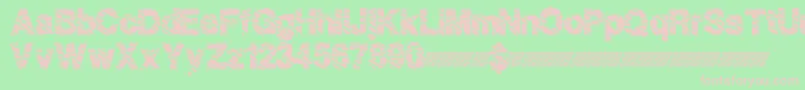 Highfence Font – Pink Fonts on Green Background