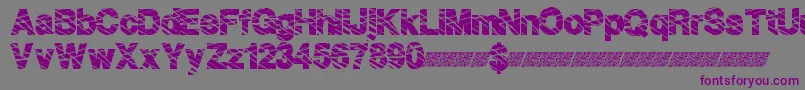 Highfence Font – Purple Fonts on Gray Background