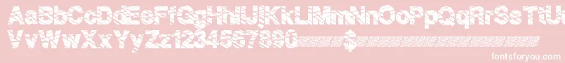 Highfence Font – White Fonts on Pink Background