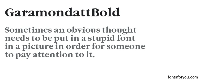 GaramondattBold Font