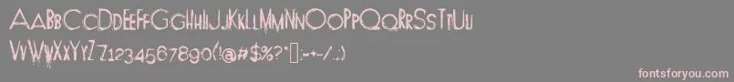 Longleg Font – Pink Fonts on Gray Background