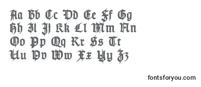 Fonte TypographergotischSchmuckBold
