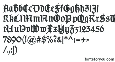  TypographergotischSchmuckBold font