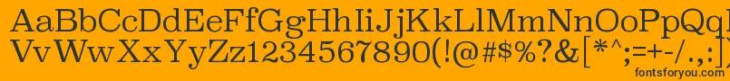 SuperclarendonltRegular Font – Black Fonts on Orange Background