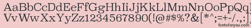 SuperclarendonltRegular Font – Black Fonts on Pink Background