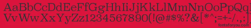 SuperclarendonltRegular Font – Black Fonts on Red Background