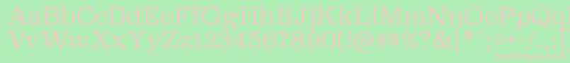 SuperclarendonltRegular Font – Pink Fonts on Green Background