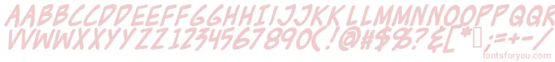 ZudJuiceBold Font – Pink Fonts on White Background