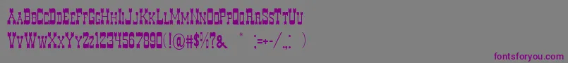 DecreeArtOne Font – Purple Fonts on Gray Background