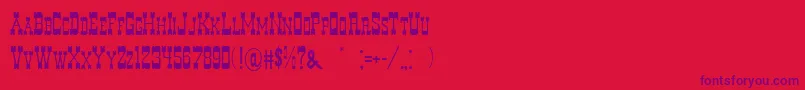 DecreeArtOne Font – Purple Fonts on Red Background