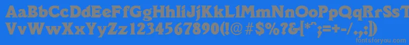 fuente VeracruzserialHeavyRegular – Fuentes Grises Sobre Fondo Azul