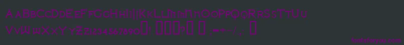 Шрифт IronLeague – фиолетовые шрифты на чёрном фоне
