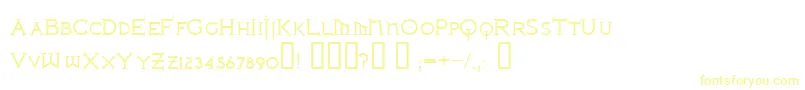 Шрифт IronLeague – жёлтые шрифты