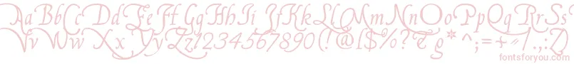 フォントFranciscoLucasBriosaRegular – ピンクのフォント
