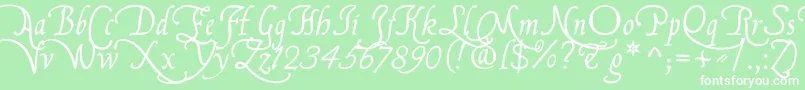 FranciscoLucasBriosaRegular Font – White Fonts on Green Background
