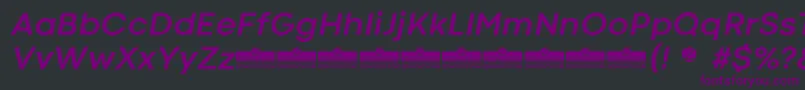 CodecColdBoldItalicTrial Font – Purple Fonts on Black Background