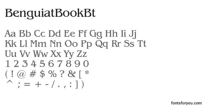 characters of benguiatbookbt font, letter of benguiatbookbt font, alphabet of  benguiatbookbt font