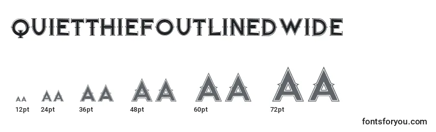 sizes of quietthiefoutlinedwide font, quietthiefoutlinedwide sizes