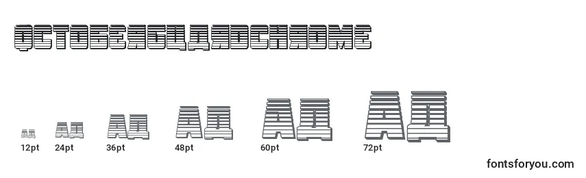 sizes of octoberguardchrome font, octoberguardchrome sizes