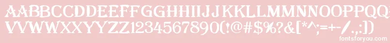 AAlgeriusblw Font – White Fonts on Pink Background