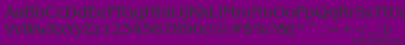 BenguiatBookBt Font – Black Fonts on Purple Background