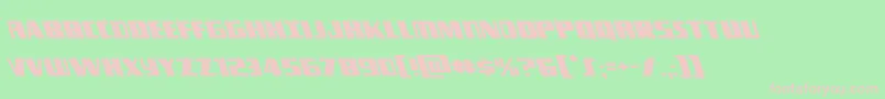 Typhoonleft Font – Pink Fonts on Green Background