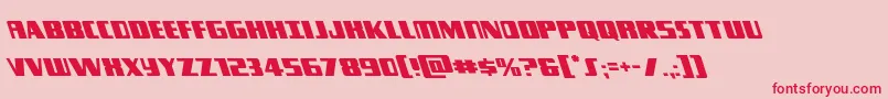 Typhoonleft Font – Red Fonts on Pink Background