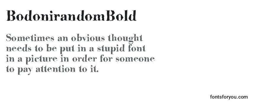 BodonirandomBold Font
