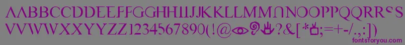 Vastn Font – Purple Fonts on Gray Background