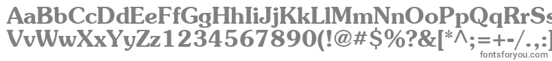 Agpresb-fontti – harmaat kirjasimet valkoisella taustalla
