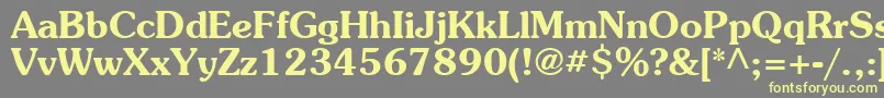 Agpresb Font – Yellow Fonts on Gray Background