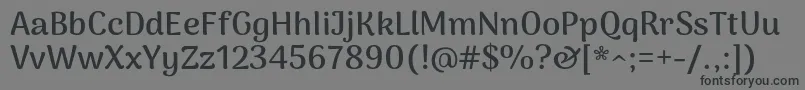 ArimakoshiBold Font – Black Fonts on Gray Background