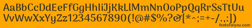 ArimakoshiBold Font – Black Fonts on Orange Background