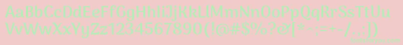 ArimakoshiBold Font – Green Fonts on Pink Background