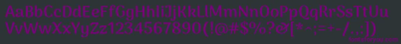 Шрифт ArimakoshiBold – фиолетовые шрифты на чёрном фоне
