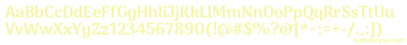 フォントArimakoshiBold – 黄色のフォント