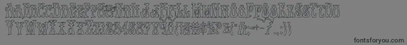 Instantzenout Font – Black Fonts on Gray Background