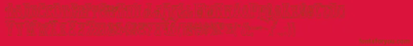 Подробнее о шрифте Instantzenout Шрифт Instantzenout – коричневые шрифты на красном фоне