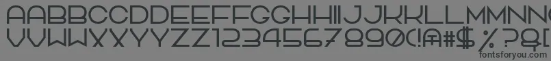 TpfQuackery Font – Black Fonts on Gray Background